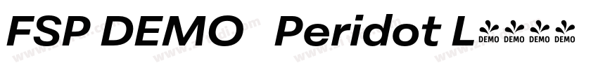 FSP DEMO   Peridot L字体转换